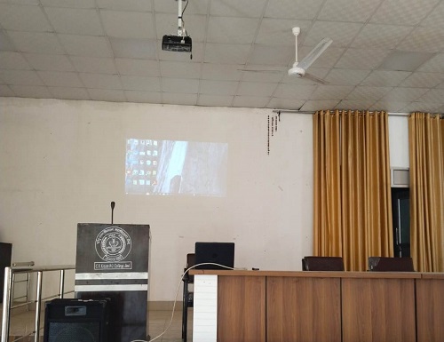 Seminar Hall with Projector, Mic, Sound and Computer facilities
